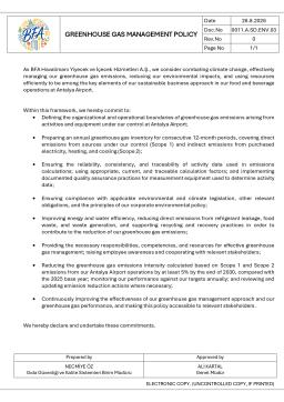 Greenhouse Gas Policy